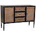 Credenza In Metallo Marrone 120x41x80h - Foto miniatura 1