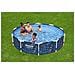 56985 / 24 piscina fuori terra Piscina con bordi Piscina rotonda 4062 L Blu - Foto miniatura 6