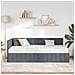 Struttura Letto Angolare con Materasso 2 pcs Grigio Velluto - Foto miniatura 3