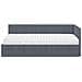 Struttura Letto Angolare con Materasso 2 pcs Grigio Velluto - Foto miniatura 5