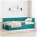 Struttura Letto Angolare con Materasso 2 pcs Turchese Velluto - Foto miniatura 2