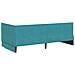 Struttura Letto Angolare con Materasso 2 pcs Turchese Velluto - Foto miniatura 9