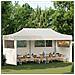 Tenda Party Crema 291 x 580 x 315 cm Tessuto Oxford - Foto miniatura 2