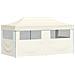 Tenda Party Crema 291 x 580 x 315 cm Tessuto Oxford - Foto miniatura 7
