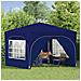Tenda per feste a pop-up 290 x 290 x 245 cm Blu - Foto miniatura 3