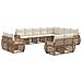 Set Divano da Giardino 12 pcs Beige e Bianco Crema polyrattan - Foto miniatura 1