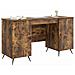 Scrivania Rovere Fumo 142,5 x 50 x 75 cm Legno ingegnerizzato - Foto miniatura 2