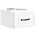 Mobiletto da notte a muro 2 pcs Bianco Lucido 34,5 x 33 x 20 cm - Foto miniatura 2