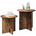 Set tavolini 2 pcs Legno antico Legno ingegnerizzato - Foto miniatura 2