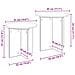 Set tavolini 2 pcs Legno antico Legno ingegnerizzato - Foto miniatura 5