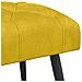 Panchina con bottoni imbottiti Giallo 80 x 40 x 46 cm Velluto - Foto miniatura 5