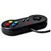 Gaming Gp100 - Coppia Di Gamepad Controller Usb Con Design Snes (super Nintendo) [ nero] - Foto miniatura 3