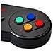 Gaming Gp100 - Coppia Di Gamepad Controller Usb Con Design Snes (super Nintendo) [ nero] - Foto miniatura 4