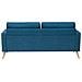 Divano A 2 Posti In Tessuto Blu Scuro Kalmar - Foto miniatura 24