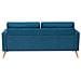Divano A 2 Posti In Tessuto Blu Scuro Kalmar - Foto miniatura 16