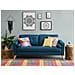 Divano A 2 Posti In Tessuto Blu Scuro Kalmar - Foto miniatura 2