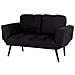 Divano Letto Con Rivestimento Nero Brekke - Foto miniatura 16