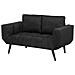 Divano Letto Con Rivestimento Nero Brekke - Foto miniatura 9