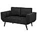Divano Letto Con Rivestimento Nero Brekke - Foto miniatura 8