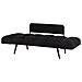Divano Letto Con Rivestimento Nero Brekke - Foto miniatura 20