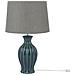 Lampada Da Tavolo Verde Scuro 59cm Samina - Foto miniatura 12
