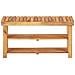 Scarpiera 90x32x46 Cm In Legno Massello Di Acacia - Foto miniatura 3