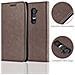 Custodia Compatibile Con Lg G2 In Bruno Caffè - Coperchio Protettiva Con Chiusura Magnetica, Funzione Stand E Tasca Per Le Carte - Foto miniatura 5