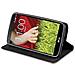 Custodia Compatibile Con Lg G2 In Bruno Caffè - Coperchio Protettiva Con Chiusura Magnetica, Funzione Stand E Tasca Per Le Carte - Foto miniatura 9
