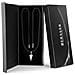 Collana da Uomo in Pelle Premium, ""Arrow"", 50cm, Argento - Foto miniatura 4