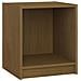 Comodino Marrone Miele 35,5x33,5x41,5 Cm In Legno Di Pino - Foto miniatura 2