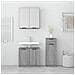 Set Di Mobili Da Bagno 3 Pz Grigio Sonoma In Legno Multistrato - Foto miniatura 3