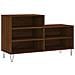 Scarpiera Rovere Marrone 102x36x60 Cm In Legno Multistrato - Foto miniatura 2