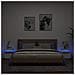 Comodini Con Luci Led 2pz Bianchi 40x39x48,5 Cm - Foto miniatura 1