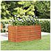 Letto Rialzato da Giardino Ruggine 160x80x77 cm Acciaio Corten - Foto miniatura 1