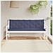Cuscini Per Panca 2 Pz Blu Marino 180x50x7 Cm In Tessuto Oxford - Foto miniatura 1