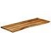 Piano Tavolo 140x60x2,5 Cm Bordi Vivi In Legno Massello Mango - Foto miniatura 2