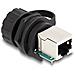 DeLOCK Connettore cavo RJ50 femmina per RJ50 femmina per installazione con cappuccio protettivo IP68 antipolvere e impermeabile nero - Foto miniatura 2