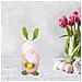 Coniglio Pasquale In Peluche Da 25cm - Decorazione Adorabile Per La Primavera! - Foto miniatura 3