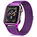 Dam Cinturino  Milanese Con Cassa Rigida E Chiusura Magnetica Compatibile Apple Watch 40mm 28x2x1 Cm. Colore Fucsia - Foto miniatura 1