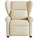 Poltrona Reclinabile Massaggiante Elettrica Crema in Tessuto - Foto miniatura 4