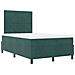 Letto Contenitore  con Materasso Verde Scuro Matrimoniale Piccolo in Velluto - Foto miniatura 6