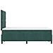 Letto Contenitore  con Materasso Verde Scuro Matrimoniale Piccolo in Velluto - Foto miniatura 9