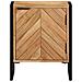 Comodino 40x30x50 cm in legno massello di acacia - Foto miniatura 5
