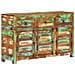 Credenza 110x30x65 In Legno Massello Di Recupero - Foto miniatura 2