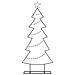 Albero di Natale in metallo con supporto Nero 150 cm Acciaio - Foto miniatura 5