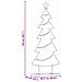 Albero di Natale in metallo con supporto Nero 150 cm Acciaio - Foto miniatura 9