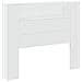 Testiera Bianco 120 x 16,5 x 103,5 cm Legno multistrato - Foto miniatura 1