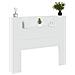 Testiera Bianco 120 x 16,5 x 103,5 cm Legno multistrato - Foto miniatura 3