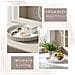 Vassoio Grande Rotondo Ondulato In Silicone - 30,5 Cm, Organizer Decorativo E Funzionale White - Foto miniatura 2
