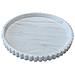 Vassoio Grande Rotondo Ondulato In Silicone - 30,5 Cm, Organizer Decorativo E Funzionale White - Foto miniatura 1